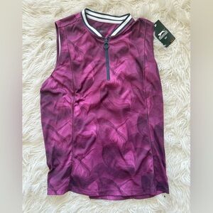 Slazenger Women's Sleeveless Zip-Up Top - Magenta golf